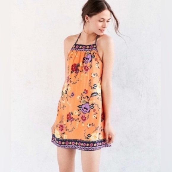 BeBop Dresses & Skirts - BeBop Floral Orange Purple Racerback Sundress - Taylor Swift Eras Tour Size XL